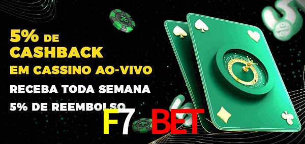 Promoções do cassino ao Vivo F7 Bet